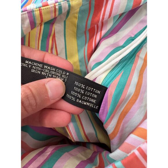 Y2K Black Label Ralph Lauren Striped Colorful Skirt Size 2 - Picture 5 of 6